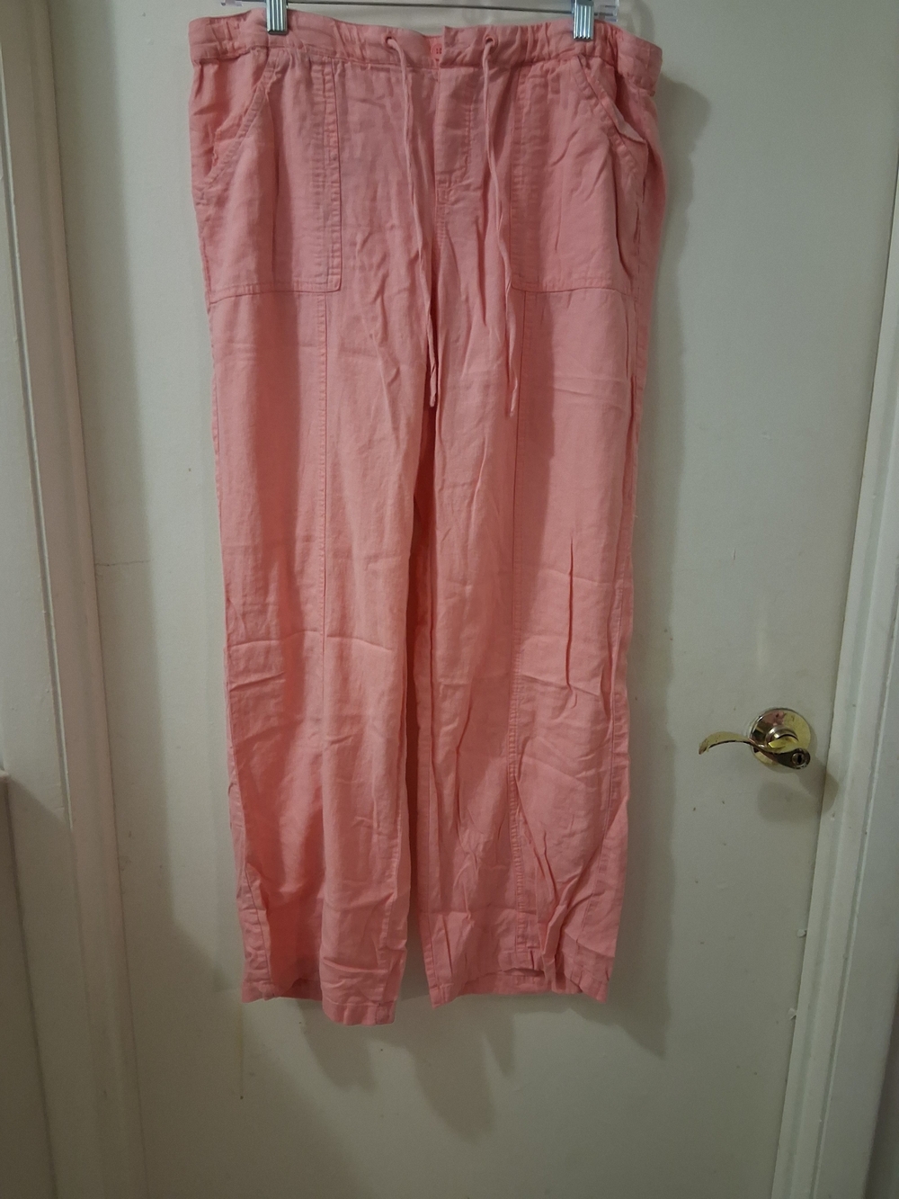 New York & Company Pale Pink Wide-Leg Drawstring Pants - Picture 2 of 6